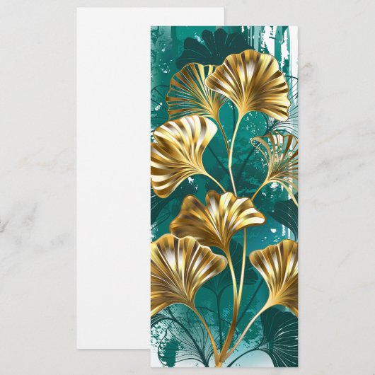 Bijkantoor met Golden Leaves Ginko Biloba Kaart (Voorkant / Achterkant)