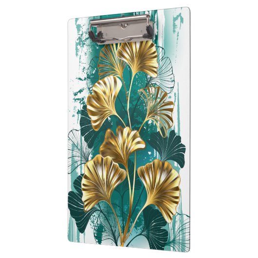 Bijkantoor met Golden Leaves Ginko Biloba Klembord (Links)