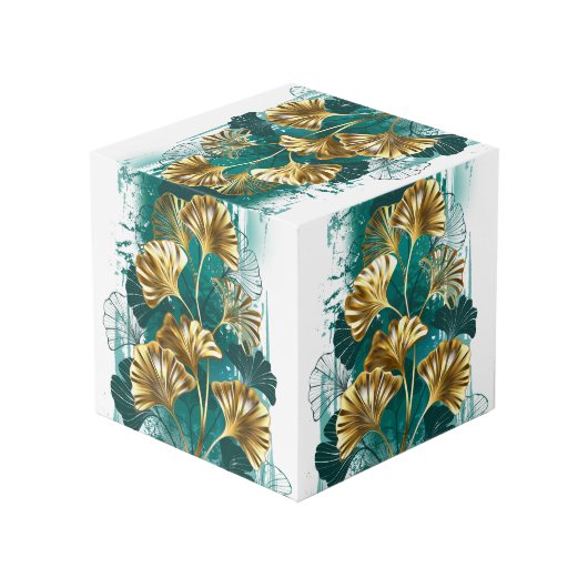 Bijkantoor met Golden Leaves Ginko Biloba Kubus (Achter hoekig)