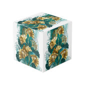 Bijkantoor met Golden Leaves Ginko Biloba Kubus (Voorkant hoekig)