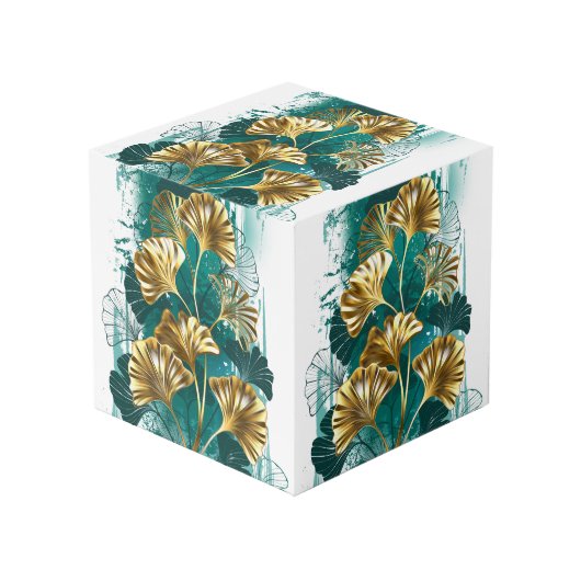 Bijkantoor met Golden Leaves Ginko Biloba Kubus (Voorkant hoekig)
