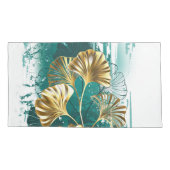 Bijkantoor met Golden Leaves Ginko Biloba Kussensloop (Achterkant)