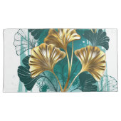 Bijkantoor met Golden Leaves Ginko Biloba Kussensloop (Voorkant-Rechts)