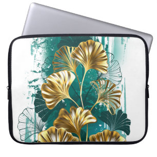 Bijkantoor met Golden Leaves Ginko Biloba Laptop Sleeve