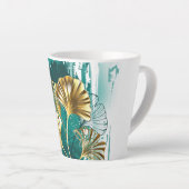 Bijkantoor met Golden Leaves Ginko Biloba Latte Mok (Rechterhoek)