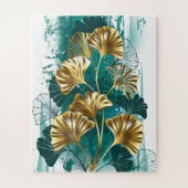 Bijkantoor met Golden Leaves Ginko Biloba Legpuzzel (Verticaal)