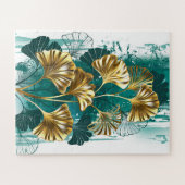 Bijkantoor met Golden Leaves Ginko Biloba Legpuzzel (Horizontaal)