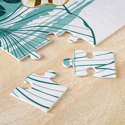 Bijkantoor met Golden Leaves Ginko Biloba Legpuzzel (Zijkant)