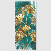 Bijkantoor met Golden Leaves Ginko Biloba Magnetische Uitnodiging (Voorkant)