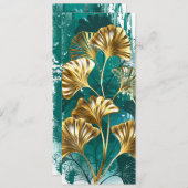 Bijkantoor met Golden Leaves Ginko Biloba Menu (Voorkant / Achterkant)