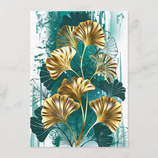 Bijkantoor met Golden Leaves Ginko Biloba Menu (Voorkant)