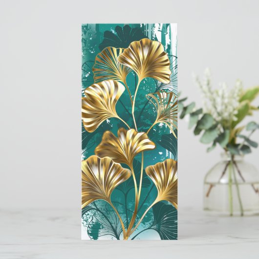 Bijkantoor met Golden Leaves Ginko Biloba Menu (Staand voorkant)