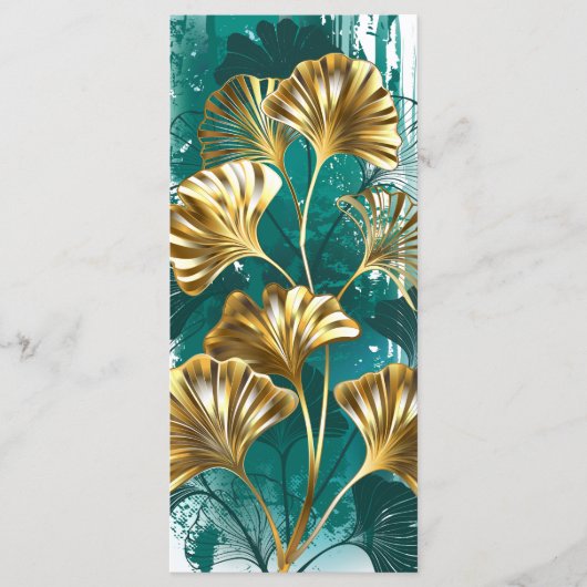 Bijkantoor met Golden Leaves Ginko Biloba Menu (Voorkant)