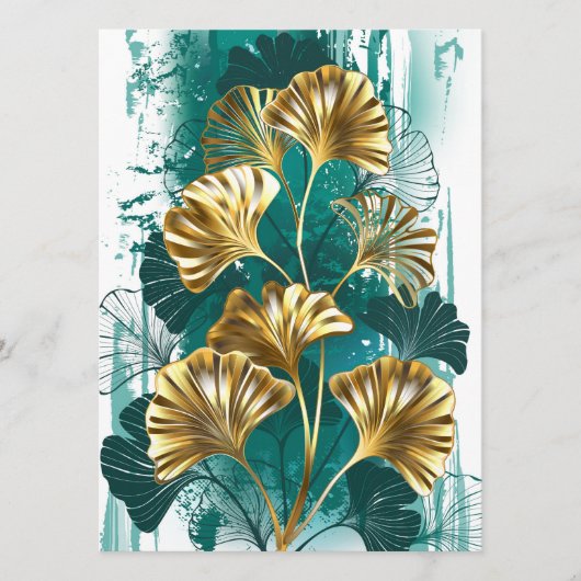 Bijkantoor met Golden Leaves Ginko Biloba Menu (Voorkant)