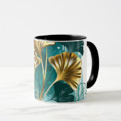 Bijkantoor met Golden Leaves Ginko Biloba Mok (Voorkant rechts)