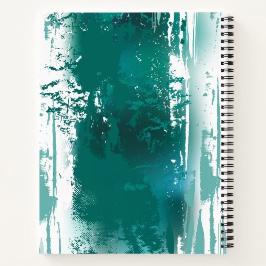 Bijkantoor met Golden Leaves Ginko Biloba Notitieboek (Achterkant)