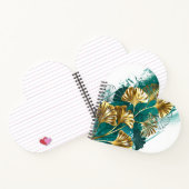 Bijkantoor met Golden Leaves Ginko Biloba Notitieboek (Binnen)