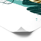 Bijkantoor met Golden Leaves Ginko Biloba Perfect Poster (Hoek)