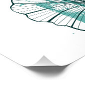 Bijkantoor met Golden Leaves Ginko Biloba Perfect Poster (Hoek)