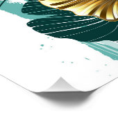 Bijkantoor met Golden Leaves Ginko Biloba Perfect Poster (Hoek)