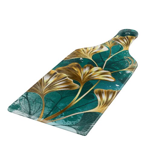 Bijkantoor met Golden Leaves Ginko Biloba Snijplank (Hoek)