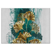 Bijkantoor met Golden Leaves Ginko Biloba Snijplank (Voorkant)