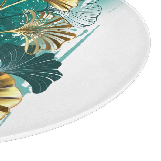 Bijkantoor met Golden Leaves Ginko Biloba Snijplank (Hoek)