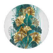 Bijkantoor met Golden Leaves Ginko Biloba Snijplank (Voorkant)