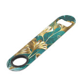 Bijkantoor met Golden Leaves Ginko Biloba Speed Flessenopener (Voorkant Gekanteld)