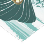 Bijkantoor met Golden Leaves Ginko Biloba Tafelkleed (Gekanteld)