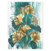 Bijkantoor met Golden Leaves Ginko Biloba Tafelkleed (Voorkant)