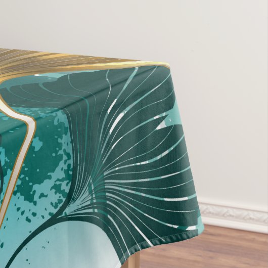 Bijkantoor met Golden Leaves Ginko Biloba Tafelkleed (Voorbeeld)
