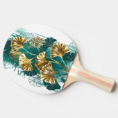 Bijkantoor met Golden Leaves Ginko Biloba Tafeltennisbatje (Zijkant)