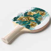 Bijkantoor met Golden Leaves Ginko Biloba Tafeltennisbatje (Voorkant Gekanteld)