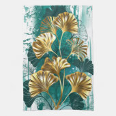 Bijkantoor met Golden Leaves Ginko Biloba Theedoek (Verticaal)