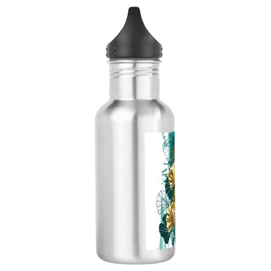 Bijkantoor met Golden Leaves Ginko Biloba Waterfles (Links)