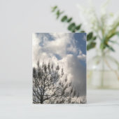Bijkantoren in de wolken briefkaart (Staand voorkant)