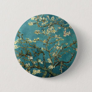 Bijkantoren met Almond Blossom door Vincent Van Go Ronde Button 5,7 Cm