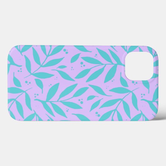 bijkantoren - turquoise en violet - tienen Case-Mate iPhone case (Achterkant (horizontaal))