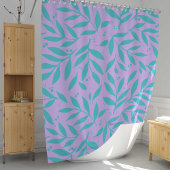  bijkantoren - turquoise en violet - tienen douchegordijn