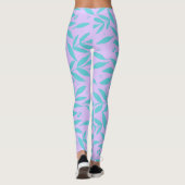  bijkantoren - turquoise en violet - tienen leggings (Achterkant)