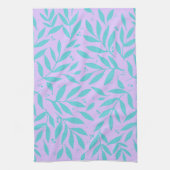 bijkantoren - turquoise en violet - tienen theedoek (Verticaal)