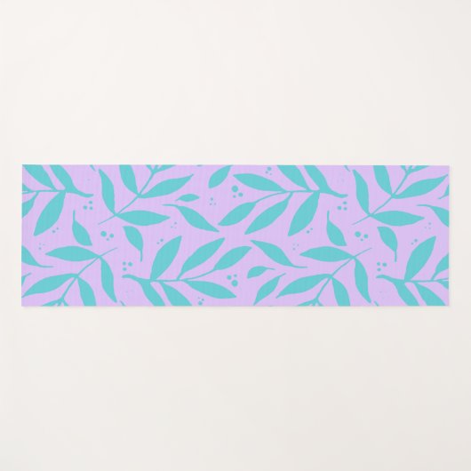 bijkantoren - turquoise en violet - tienen yogamat (Voorkant (horizontaal))
