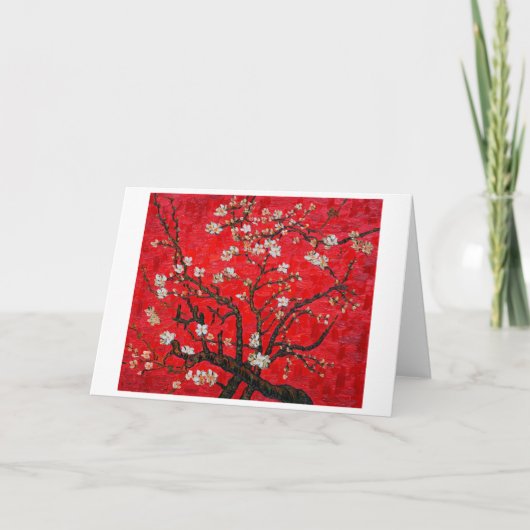 Bijkantoren van de amandelboom in Blossom, Van Gog Kaart (Voorkant)