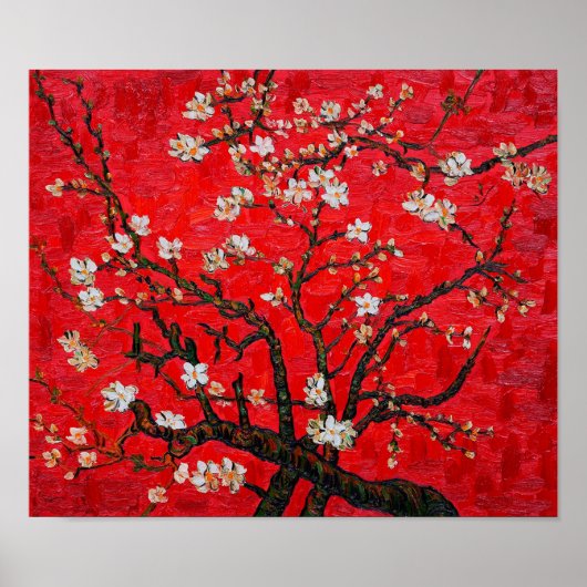 Bijkantoren van de amandelboom in Blossom, Van Gog Poster (Voorkant)
