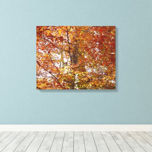 Bijkantoren van de najaarsbeweging van de Sinaasap Canvas Afdruk (Insitu (Houten vloer))