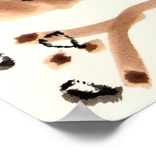 Bijkantoren van eikenhout poster (Hoek)