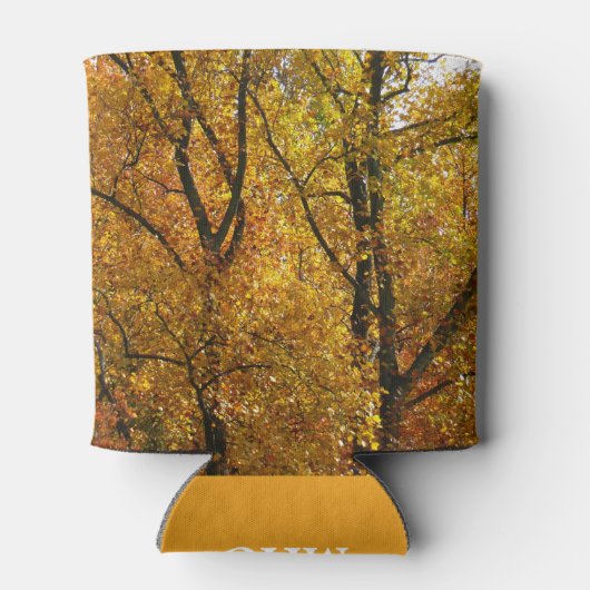 Bijkantoren van gele bladeren Helderheid in de her Blikjeskoeler (Achterkant)