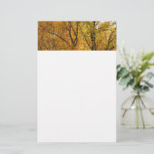 Bijkantoren van gele bladeren Helderheid in de her Briefpapier (Staand voorkant)