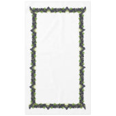 Bijkantoren van rode wijndruiven op wit tafelkleed (Voorkant)